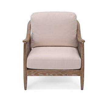 Templecombe Rattan Armchair , Oatmeal