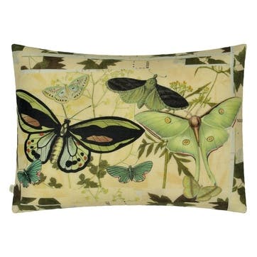 John Derian Floral Aviary Parchment Cushion