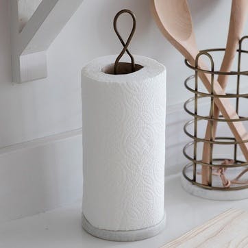 Brompton Kitchen Roll Holder, Marble