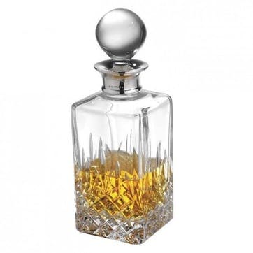 Henley Cut Crystal and Sterling Silver Decanter, 650ml