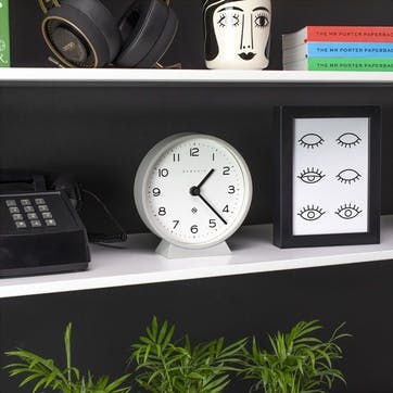M Mantel Echo Clock, Posh Grey