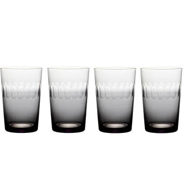 Lens Set of 4 Tumblers 260ml, Smoky