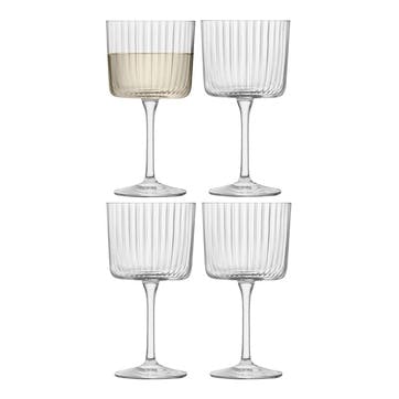 Gio Line Set of 4 Wine Glasses 250ml, Clear