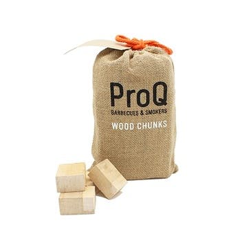 Smoking wood chunks bag 1kg, ProQ Barecues and Smokers, Whisky Oak
