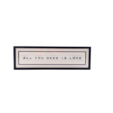 'All You Need Is Love' Word Frame