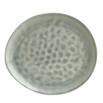 Vie Naturelle Large Plate, W27.5cm x D25cm, Soft Grey