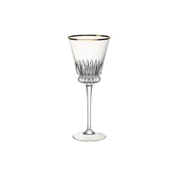 Grand Royal Gold Set of 2 White Wine Goblets 125ml, Clear