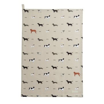 'Woof' Tea Towel