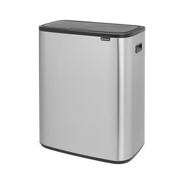 Touch bin, 60 litre, Brabantia, Bo, matt steel fingerprint proof