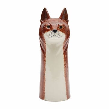 Fox Large Flower Vase H28cm Brown