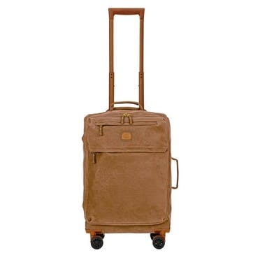 Life Lightweight Spinner Suitcase, 55cm; Brown