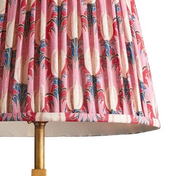 Sanderson's Tall Tapered Lampshade D20cm, Amaranth and Blush Tulip & Bird