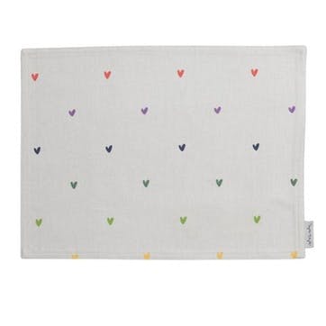 Hearts, Fabric Placemat