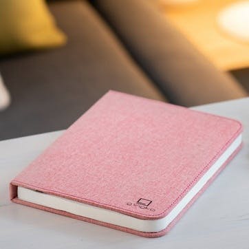 Linen Book Light, Large, Blush Pink
