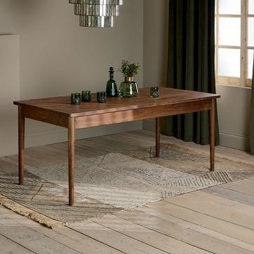 Anbu Acacia Dining Table, Washed Walnut