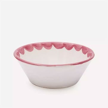 Scallop Bowl Set of 2, D16cm, Pink