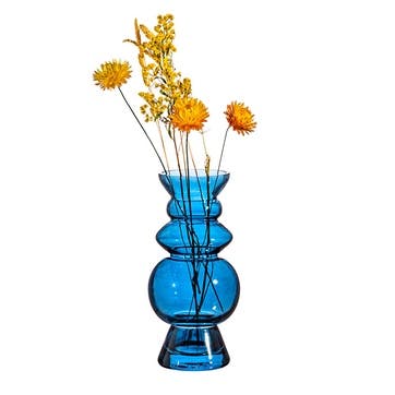 Sphere Vase H17cm, Blue
