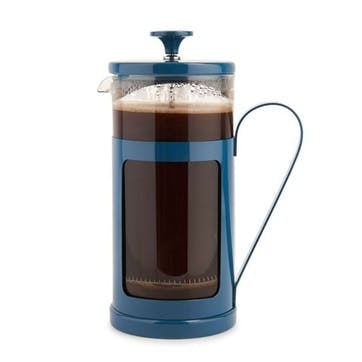 Monaco Stainless Steel Cafetière 8 Cup, Blue