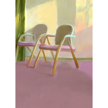 Waiting Room Art Print 50 x 70cm,