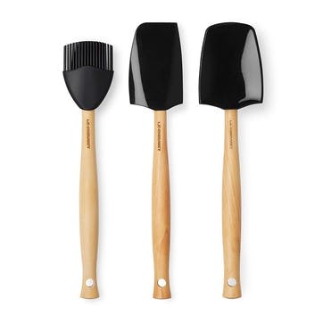 Silicone Utensil Tools, Set of 3, Black