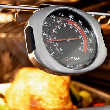 Stainless Steel Oven Thermometer, Silver