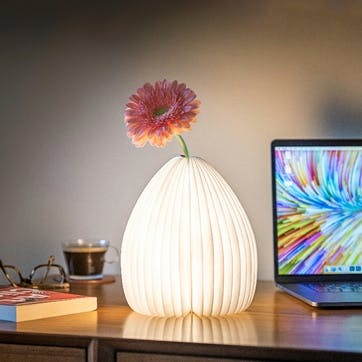 Smart Vase Light H21.5cm, Bamboo