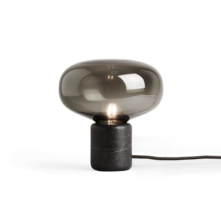Karl-Johan, Table Lamp, D23cm, Smoke Glass