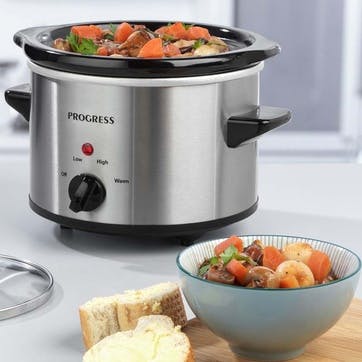 Slow Cooker, 1.5L, Stainless Steel