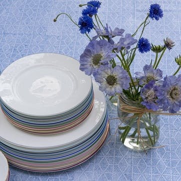 Rainbow Dinner Plate, Lapis Lazuli