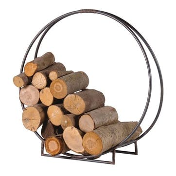 Circle Log Holder D71cm, Metal