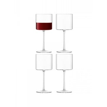 LSA Otis Red Wine Glass, Set of 4, 240ml