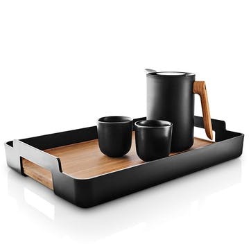 Nordic Kitchen Serving tray, L50 x W35cm, Black