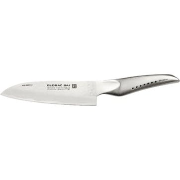 Sai Santoku Knife 13.5cm, Silver