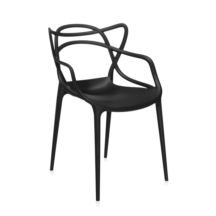 Masters, Pair of Dining Chairs, Black