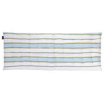 Buff Bench Seat Pad 110 x 45cm, Olive & Blue