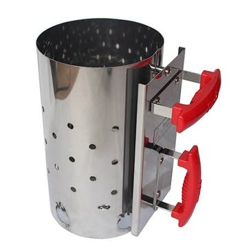 Charcoal chimney starter, ProQ Barecues and Smokers, Stainless Steel