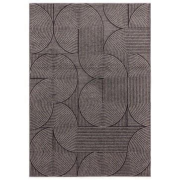 Muse swirl flatweave rug 160 x 230cm, charcoal