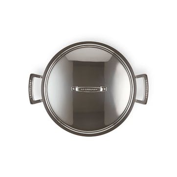 3-ply Stainless Steel Shallow Casserole - 26cm