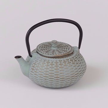 Cast Iron Teapot, Bamboo