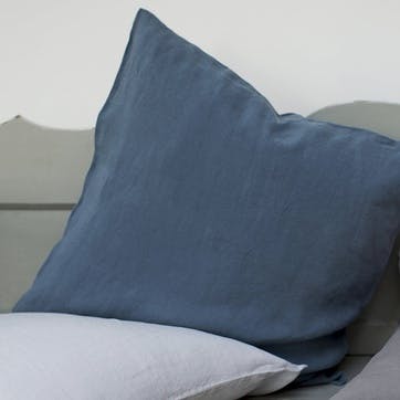 Piped Cushion Cover, Parisian Blue