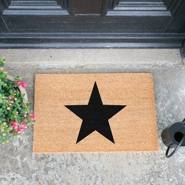 Star Doormat, Black