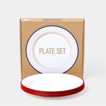 Enamelware Plate Set of 4