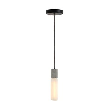 Basalt  Single Pendant & Bulb L300 x D5cm Steel