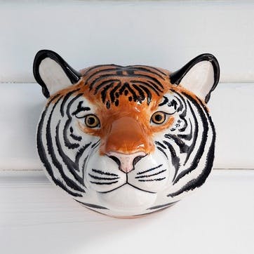 Tiger Wall Vase, H16cm