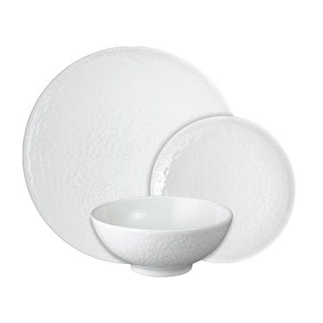 Carve White 12 Piece Tableware Set