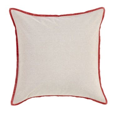 Jaipur Trim Cushion, 65 x 65cm, Garnet