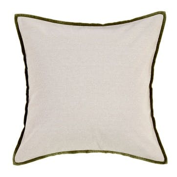 Jaipur Trim Cushion, 65 x 65cm, Olive