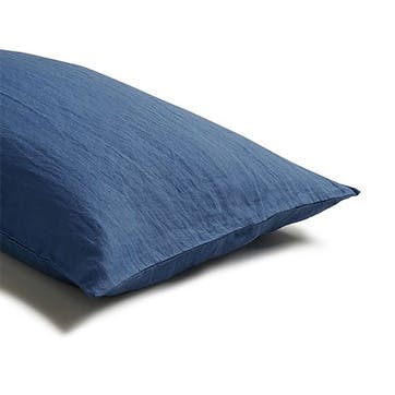 Blueberry Linen Pair of Pillowcases, Standard