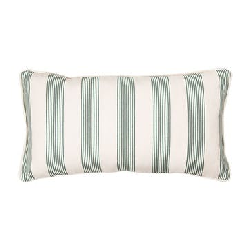 Park Stripe Lumbar Cushion H35 x L65cm, Green