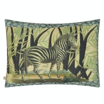 John Derian Zebras Sepia Cushion